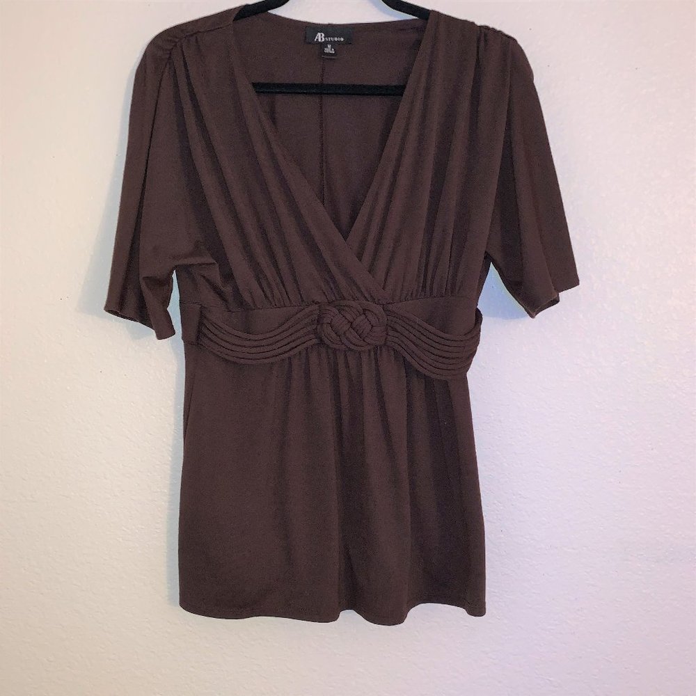 AB Studio Wrap Blouse